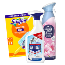 Alle Ambi Pur luchtverfrissers, Antikal of Swiffer